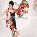 Custom Digital Print 100% Silk Gauze Scarf thumbnail-2