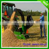 Hydraulic feeding tractor industrial wood shredder chipper