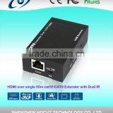 50meters, HDMI Extender Over Single Cat5e/6 With Dual IR, Super Quality thumbnail-3