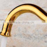 2014 New Design Golden Faucet, Luxury Hotel Special Titanium Golden Faucets, Golden Basin Faucet thumbnail-6
