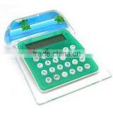12-digits Solar Power Aqua Insert Floater Oil Liquid Calculator for Promotional Item
