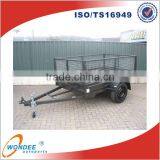 Hot Dipped Galvanized 8'x5' Singal Axle Cage Box Tipping Trailer thumbnail-1