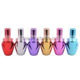 Unique Shaped UV Gel Colored Small Empty Glass Spray Bottle for Perfume With Screw Aluminum Atomizer thumbnail-2