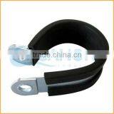 China Manufacture Best Quality Iron Zinc Coated Rubber Hose Clamp thumbnail-2