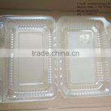 High Quality BOPS Clamshell Hinged Plastic Food Container for Bakery, Salad, Cake, Sushi and Pastry thumbnail-2