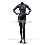 Fiberglass Sexy Lifelike Black Female Headless Mannequin