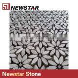 Newstar Wholesale Natural Stone White Marble Flooring Mosaic thumbnail-4