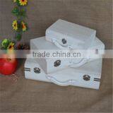 White Wholesale Empty Lightweight Wood First Aid Box With Handle thumbnail-2