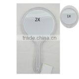 Personalized Handheld Mirror With 2X Magnifying Glass thumbnail-1