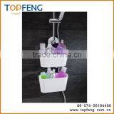 Plastic Bathroom Shower Caddy With Hook/ Plastic Bathing Storage Box With Hook/Hanging Bathroom Shower Caddy thumbnail-1
