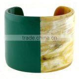 High Quality Best Selling Buffalo Horn Yellow Blue Modern Bracelet From Vietnam thumbnail-1
