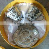 Porcelain&Ceramic Electric Plating Coffee Cup And Saucer thumbnail-1