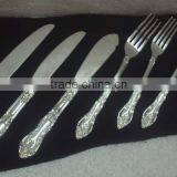 Silver Plated Brass Embossed Cutlery Set, Novelty Cutlery Set, Elegant Cutlery Set, Fancy Cutlery Set, Catering Supplies thumbnail-5