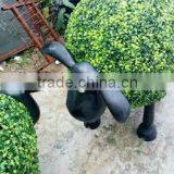 Life Size Large Top Party Artificial Landscape uv Resin Plastic Animal Leaf Alphabet Letter Shawn Sheep Statue E08 23A6 thumbnail-1