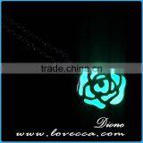 Dark Luminous Necklaces Silver Color Chain Pendant Lighting thumbnail-5