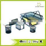 Black Supply Metal Mesh Office Desk Accessories thumbnail-1