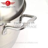 2016 Good Quality Natural Color Cookware Set Stainless Steel Steam Cooking Pot thumbnail-6