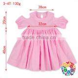 2017 Summer Casual Latest Bell Sleeve Beach Dress Light Pink Beach Party Dresses Girls thumbnail-2