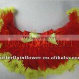 Pretty Lovely Girls Red Pettiskirts Fluffy Red Skirt Chiffon Pettiskirts Tutu thumbnail-1
