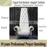 JR040 Neoclassic Fancy High Back Super King Decoration Leisure Chair Genuine Leather Wedding Chair Hotel Chair thumbnail-2