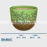 Vietnamese Ceramic Hand Carved Mini Flower Pot BN-M047 thumbnail-1