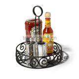 Coffee House Display Metal Steel Spice Storage Basket Rack