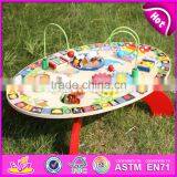 2017 New Design Multi-function Toys Wooden Toddler Activity Table W12D065 thumbnail-4