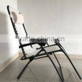 White Zero Gravity Chair Portable Folding Beach Chair With Anthracite Frame thumbnail-2