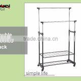 Outdoor Furniture Towel Holder Folding Metal Laundry Towel Hanger Stand thumbnail-5