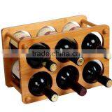 2016 Hot Wholesale Natural Bamboo Wine Holder