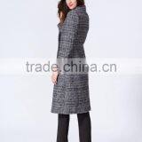High Quality Low MOQ Fabulous Newest Fashion Design Grey Color Midi Length Women Coats Winter 2015 thumbnail-6
