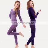 Custom Thermal Underwear Women 2014 Winter Modal Long Johns Underwears Top + Pant Ladies Sey Lace O-neck Seamless Slim Shapewear thumbnail-5