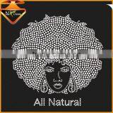 Afro Girl Rhinestone Transfer Wholesale,Iron on T- Shirt Sticker thumbnail-5