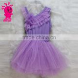 2015 latest Purple Girl Dresses Party Evening Dress Children Little Girls Brithday Party Dress
