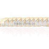 6 MM Diamond Cut Three Tone Plated Side Veni Bangles thumbnail-1