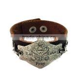 Personalized Leather Words Bracelet,custom Words Carved Bracelet,gift Friendship Wristbands thumbnail-4