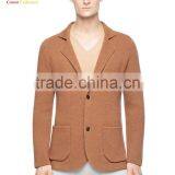 New Style V Neck Cashmere Wool Knitted Coat For Men thumbnail-2