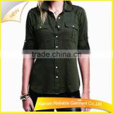 New fashion dress cotton blank t-shirt dress with pockets clothes from china