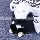 2017 Hot Sales Type Funny Rabbit Fur Dolls Bag Charms Woman Rex Rabbit Fur Poms Colourful Bag Pendant thumbnail-5