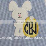 Baby Boy Shortall Longall Easter Applique Monogram Bunny Jon Jon Romper thumbnail-2