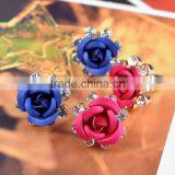 Fashion Rose Trendy Diamond Earrings for Women thumbnail-2
