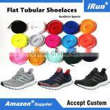 Premium 6mm Durable Plain Flat Tubular Sneaker Shoelace for Ultra Boost and More - Accept Custom thumbnail-1
