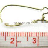 250PCs Antique Bronze Kidney Ear Wires 24x11mm thumbnail-2