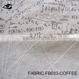 Math Equation Coffee Color Printed Linen Fabrics thumbnail-4
