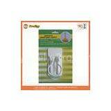 White PP + PVC + Iron Line Heavy Duty Plastic Adhesive Hooks 50 * 95mm thumbnail-1