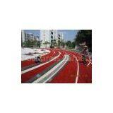 Red 9000 Dtex Artificial Sports Turf Grass, 25 mm Synthetic Grass Lawn For Running Track