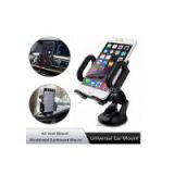 360 Degree Suck Type Car Mobile Phone Mount GPS Holder for iPhone/Samsung/HTC/LG
