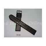 Customized Straight Plain Black Leather Wrist Watch Straps With Nubuck Leather Lining, 1320S Buckle thumbnail-1