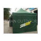 Anti - flaming Aluminum Folding Canopy Tent For Picnic / SUBWAY Noshery Promotion