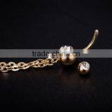 Button Gem Body Piercing Flower Navel Belly Ring Yiwu thumbnail-4